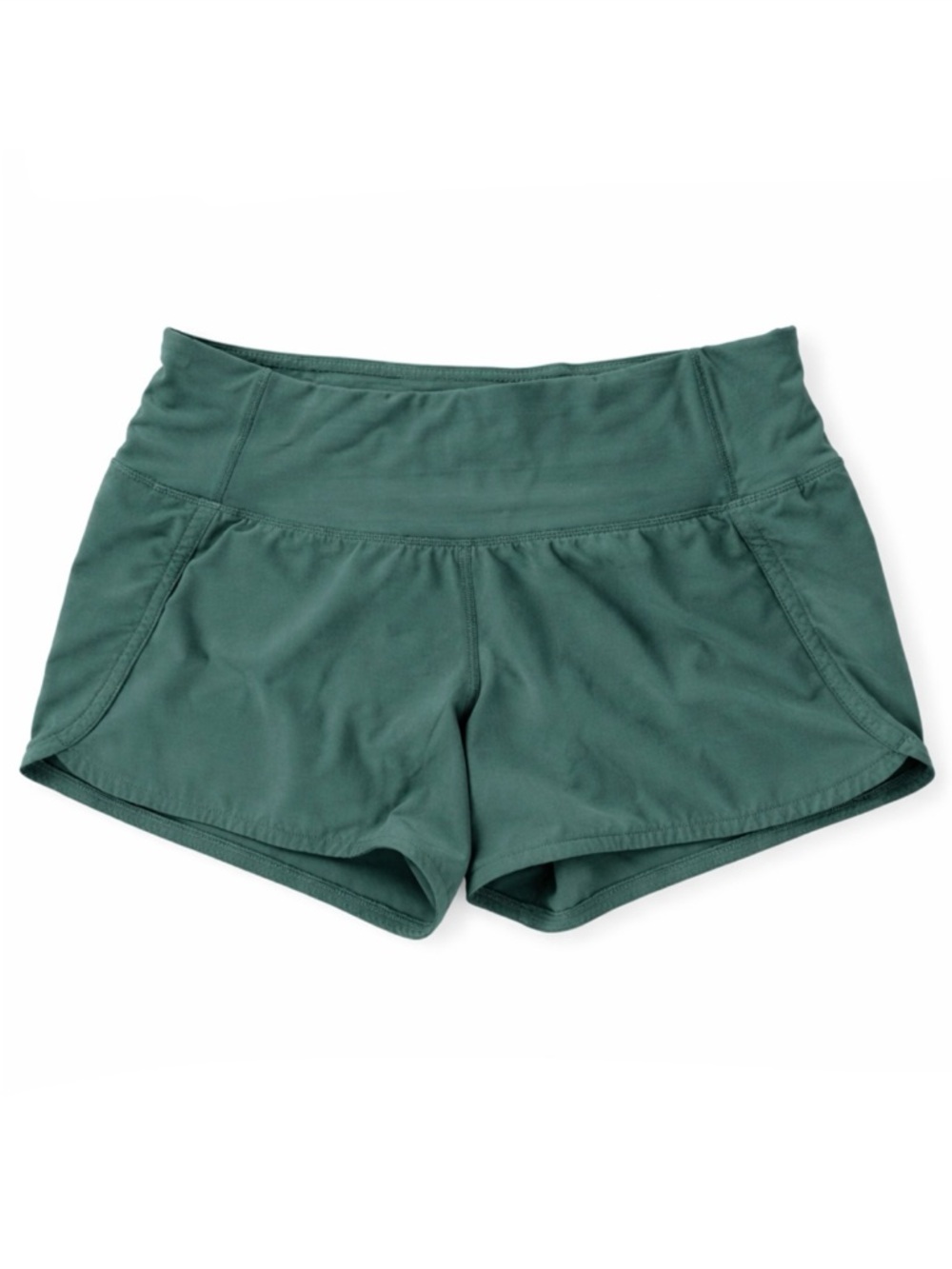 Lululemon Speed Up Shorts Teal Mid Rise Athletic Running Shorts Size 4